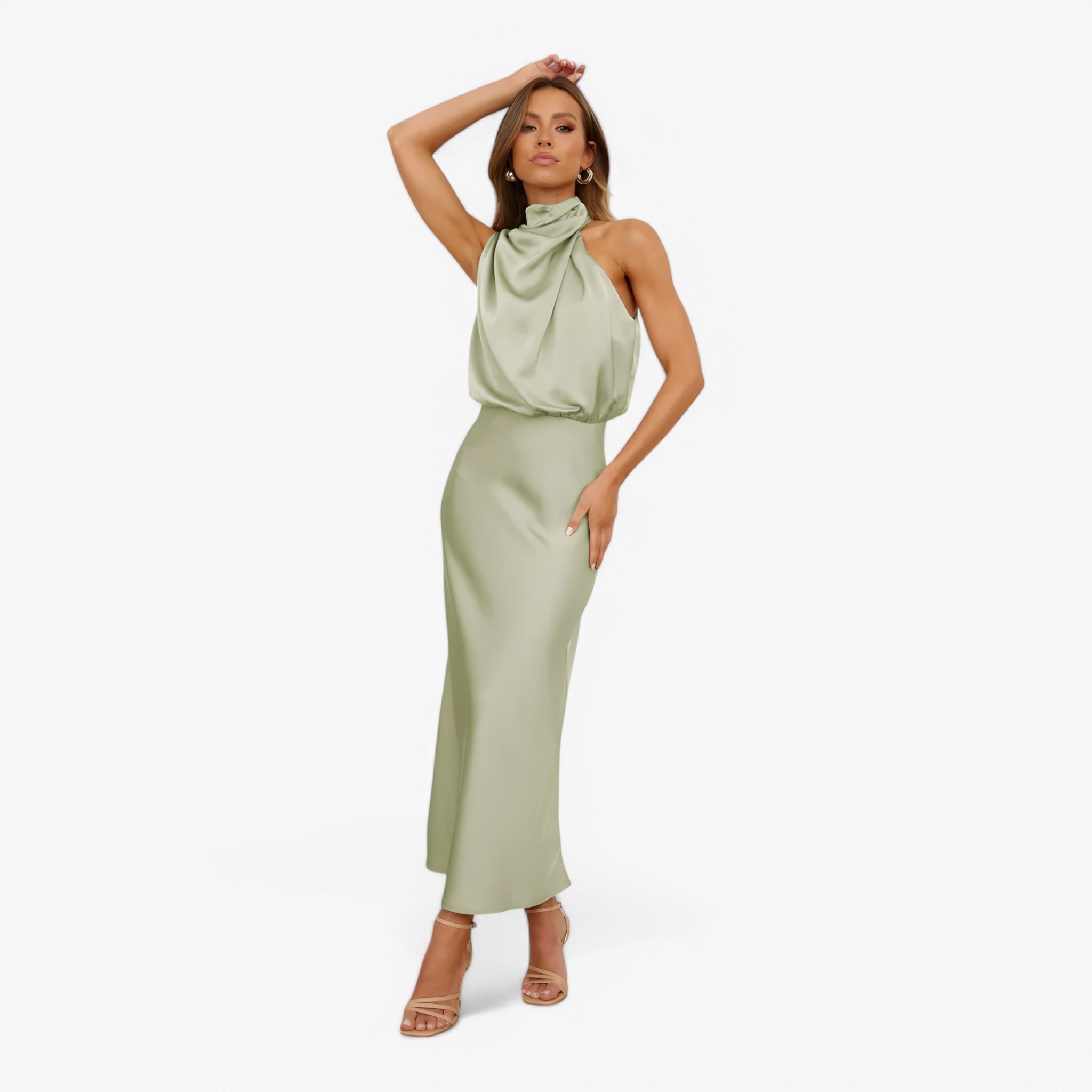 Vivienne satin dress – graceful elegance and sophisticated style
