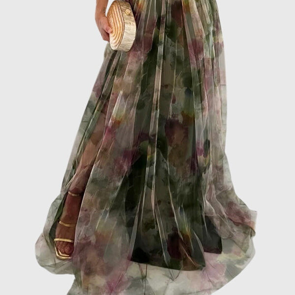Giselle | Floral Maxi Dress — Elegant, Flowing Silhouette
