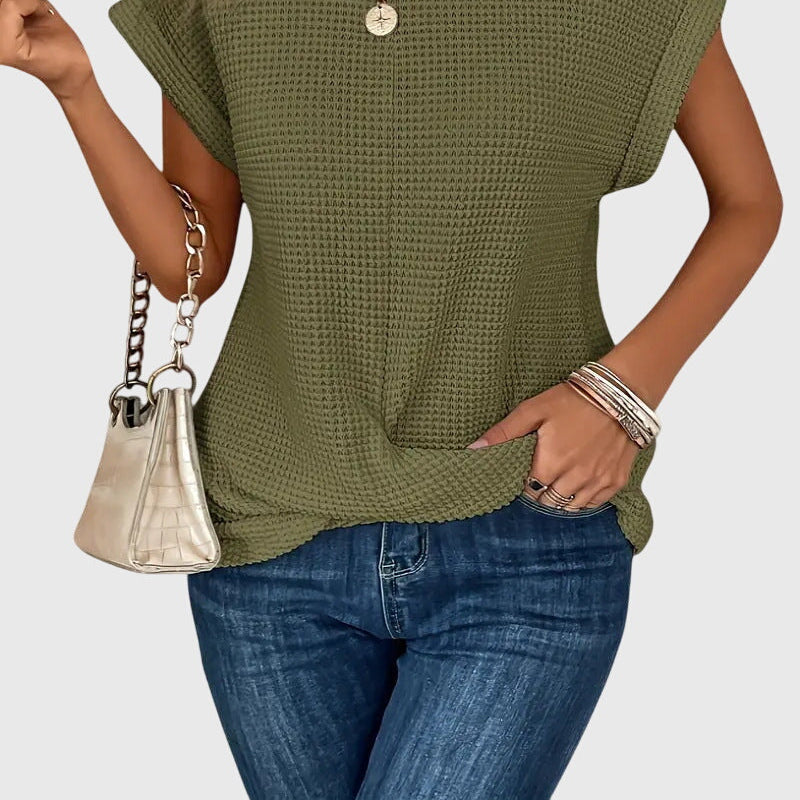 Isa™ Timeless Chic Crew-Neck Blouse