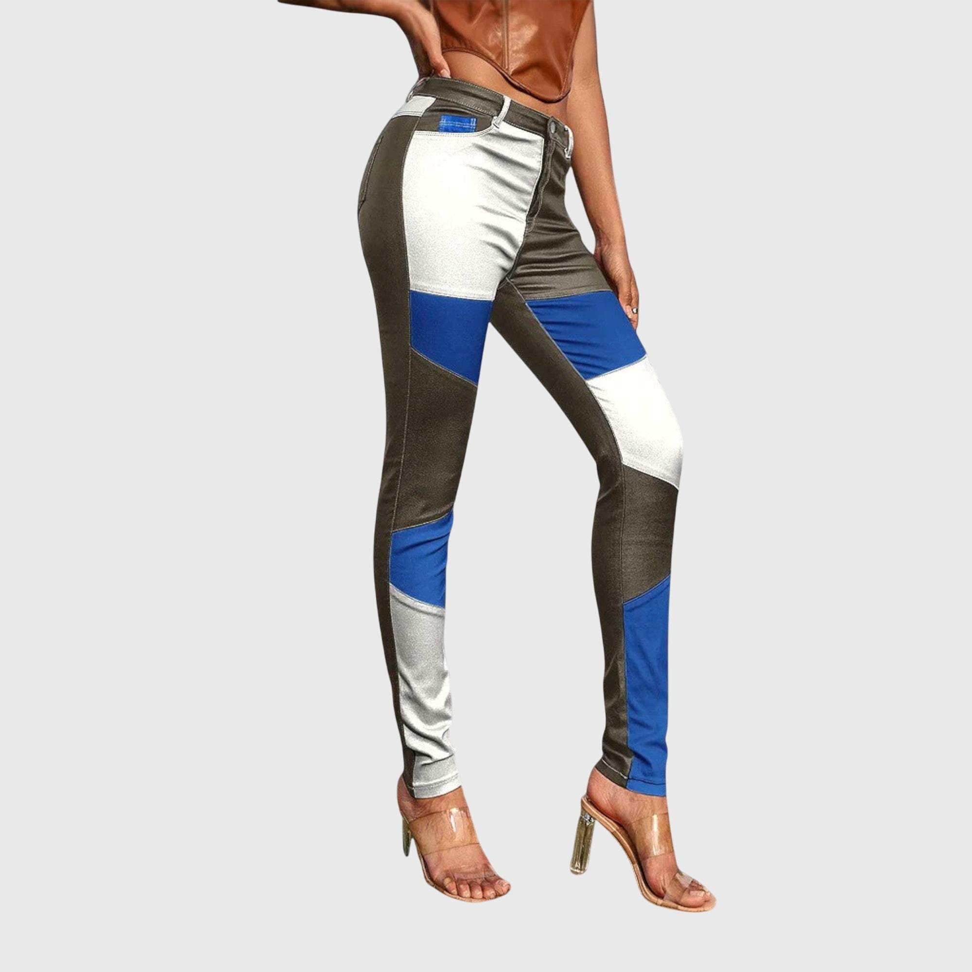 Calliope Color-Block Tube Pants