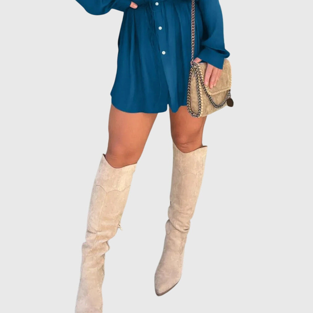 Nova | Effortlessly Elegant Romper Dress for a Polished Look