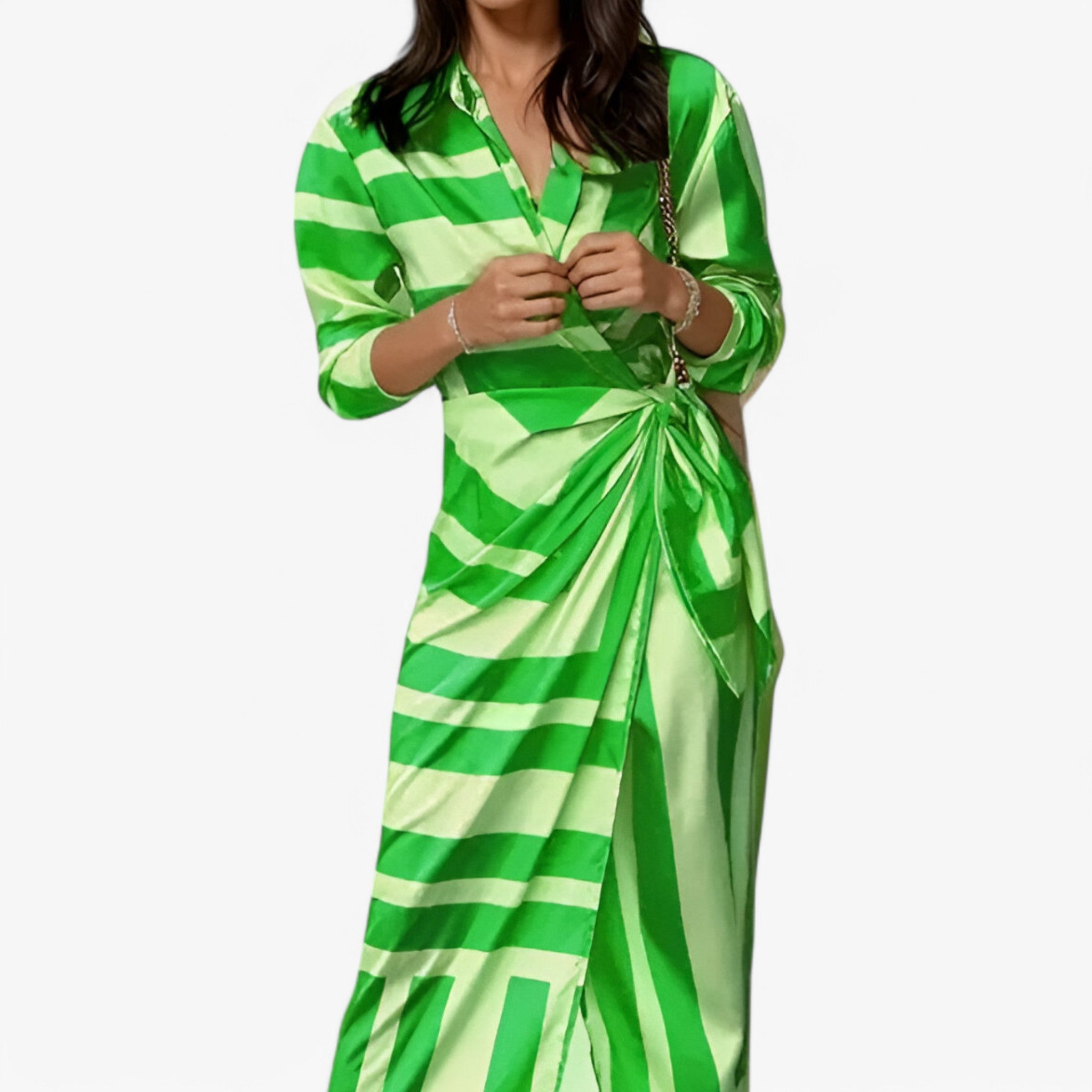 Elena | Printed maxi dress – sophisticated, feminine and perfect for festive occasions