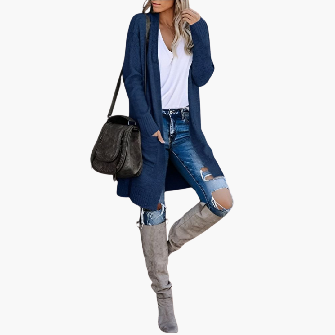 Cozy Casual Knit Cardigan with Pockets