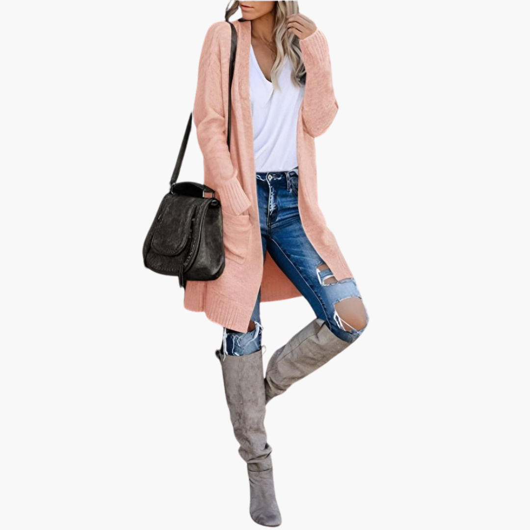 Cozy Casual Knit Cardigan with Pockets