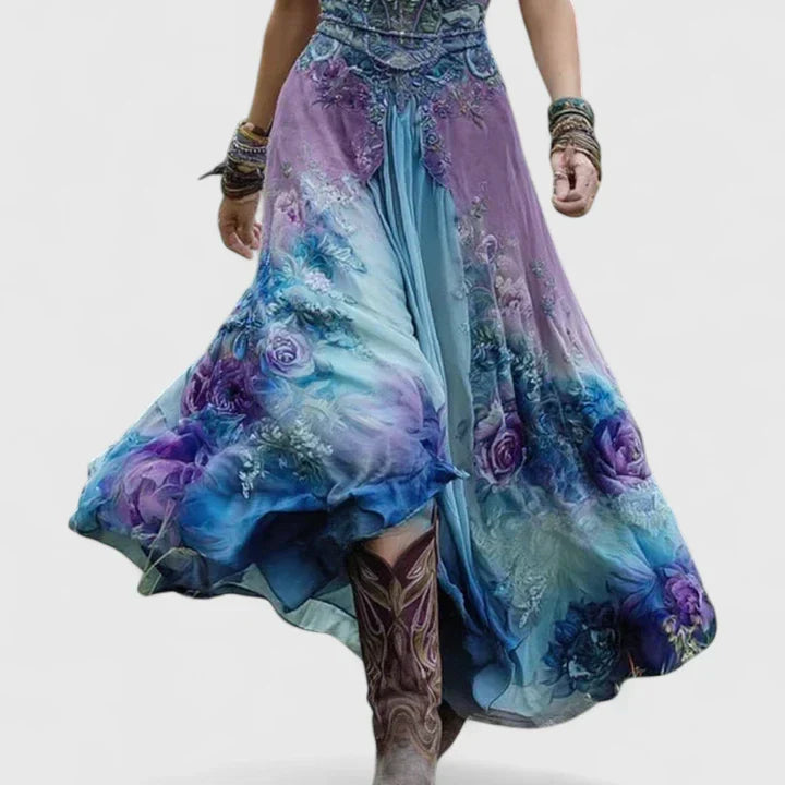 Sydneighh | Elegant Maxi Dress with Flowing Silhouette
