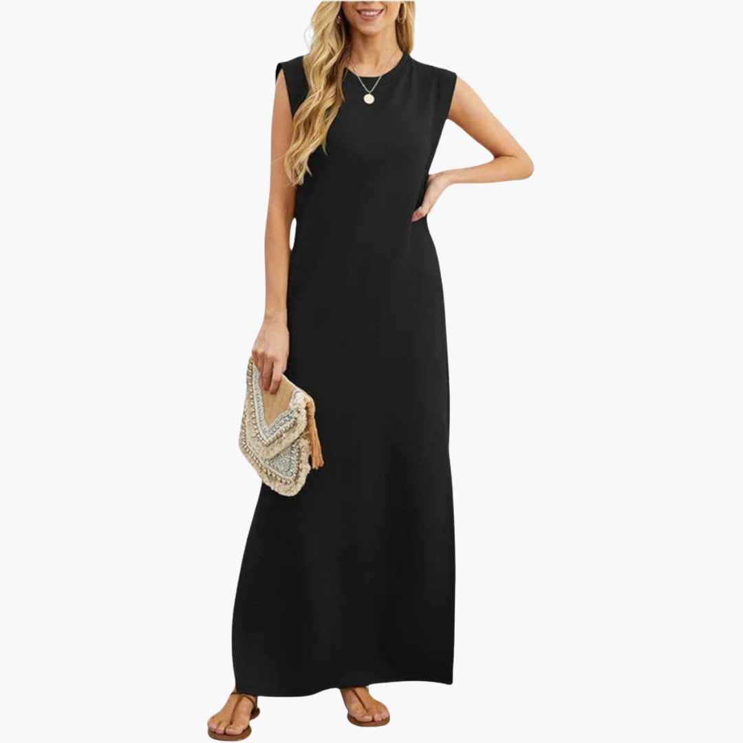 Effortless Wrinkle-Resistant Flowy Maxi Dress