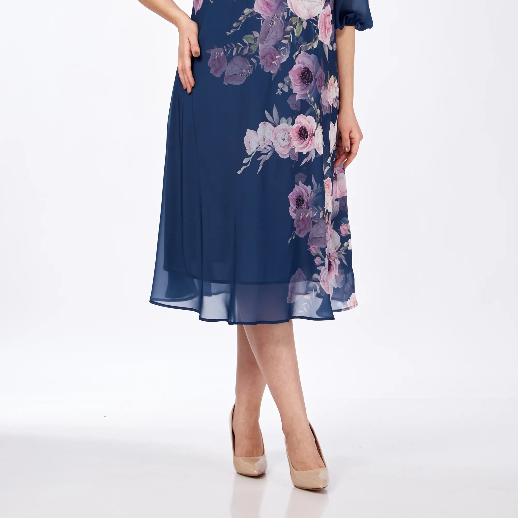 Sophisticated Floral Dress