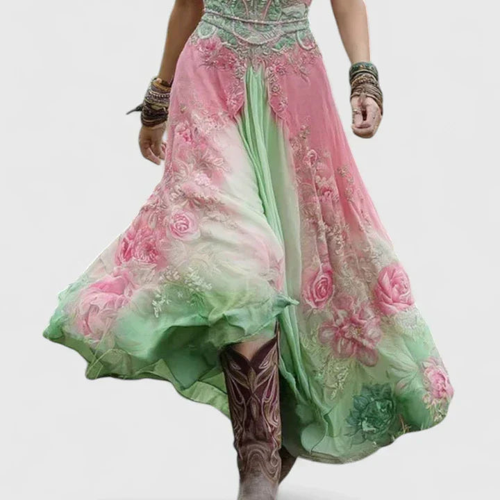 Sydneighh | Elegant Maxi Dress with Flowing Silhouette