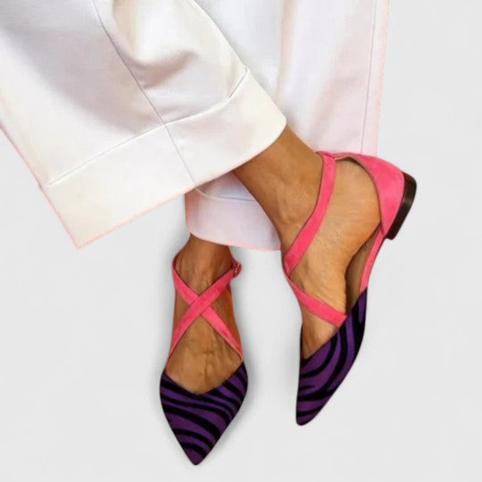 Khreysa | Elegant Strappy Ballerina Flats