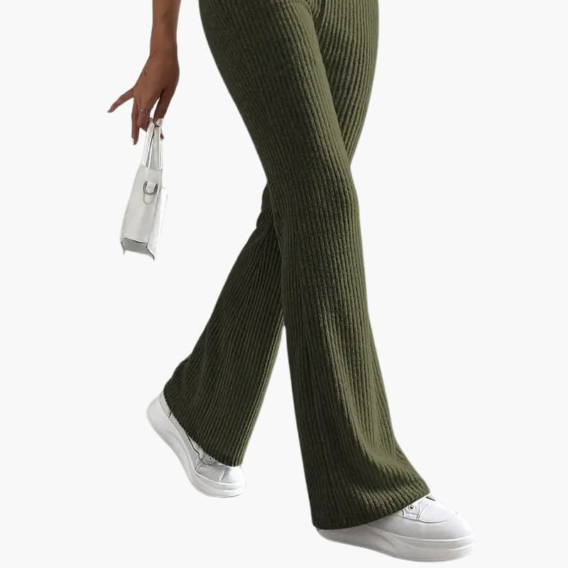 High-Waisted Casual Pants - Effortless Style & All-Day Comfort