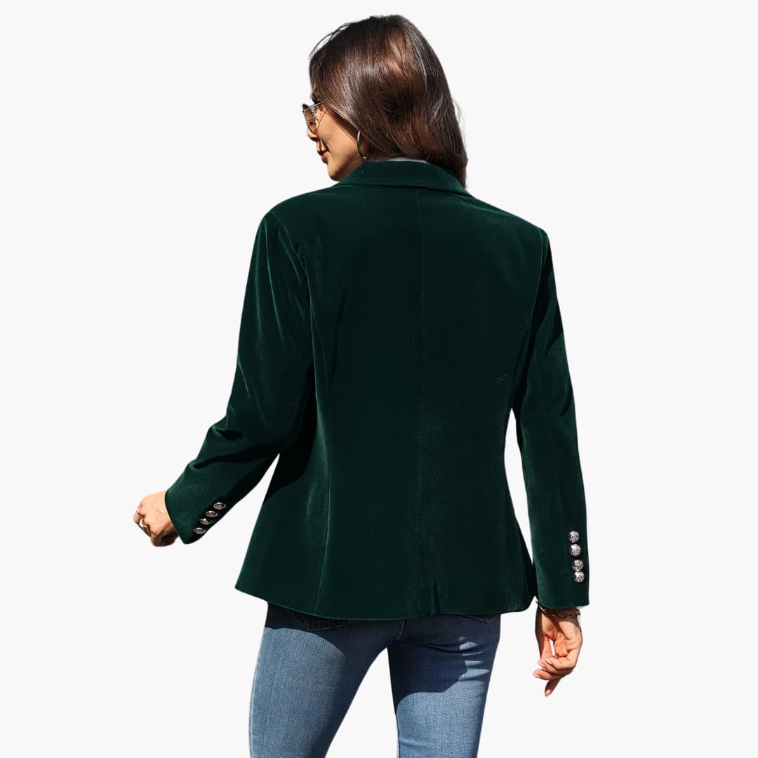 Elegant Retro Blazer, Single-Breasted - Timeless Chic