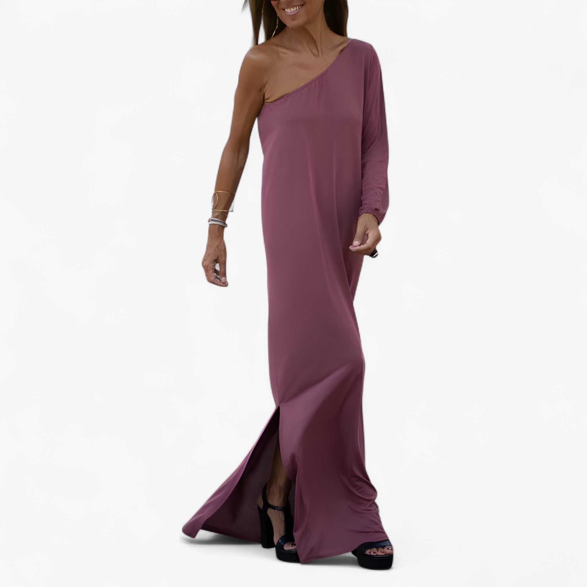 Anika | Elegant One-Shoulder Dress – Stylish and Party-Ready