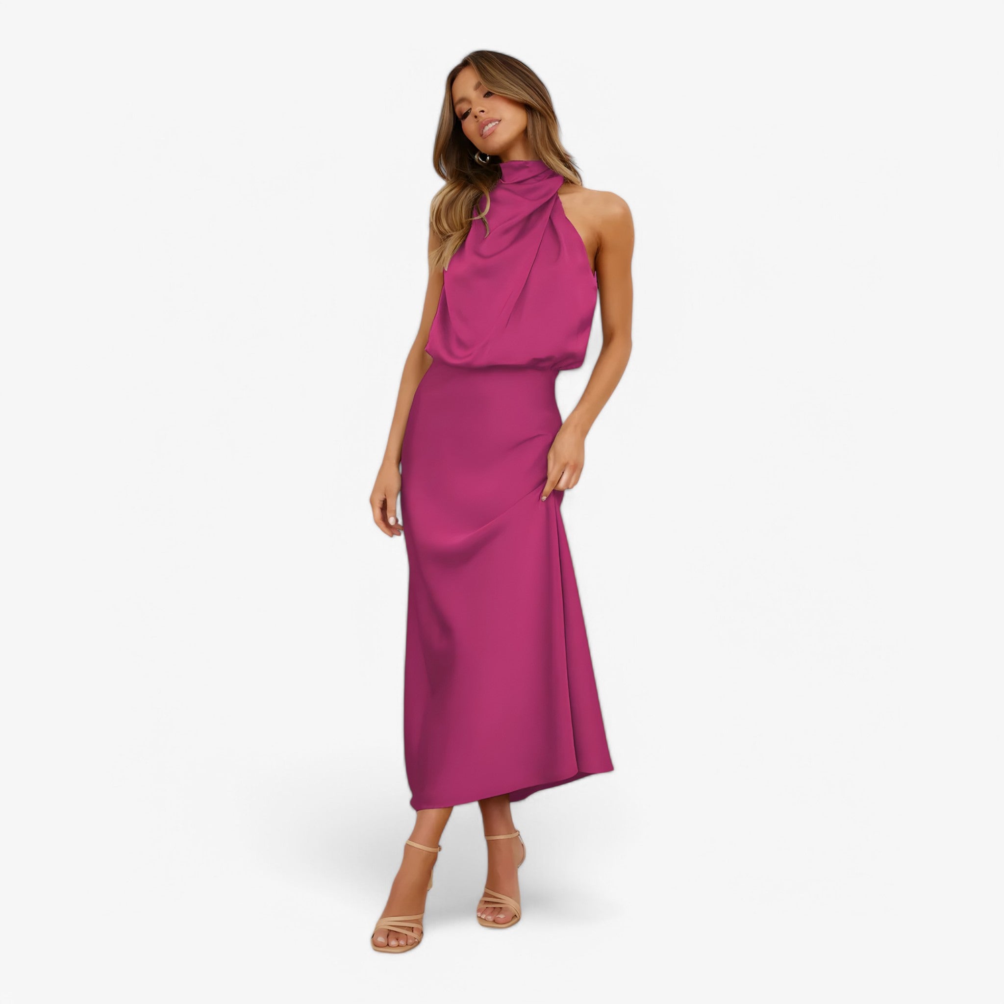 Vivienne satin dress – graceful elegance and sophisticated style