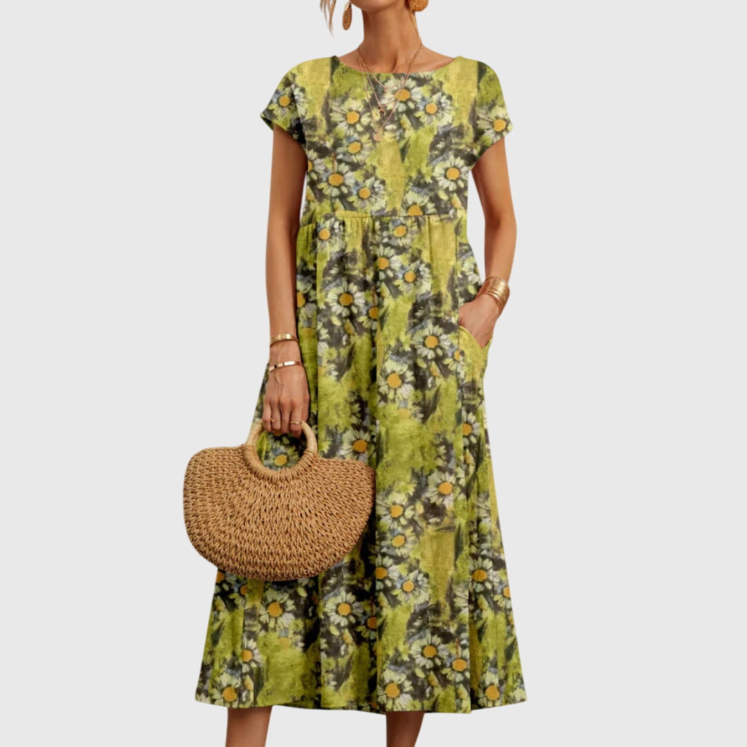 Floral Relaxed Fit Dress – Soft Touch Fabric