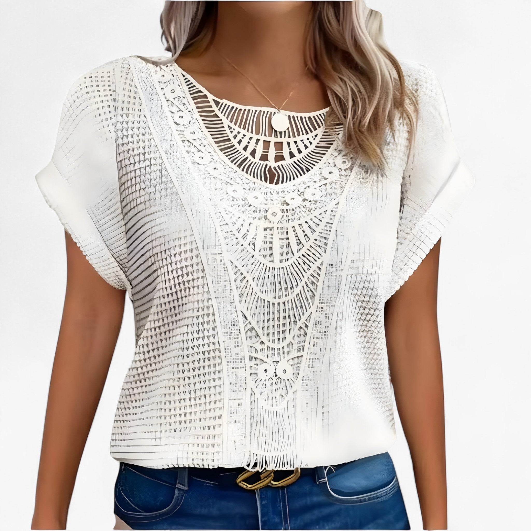 Elise | Chic Blonde Top – Elegance and Style for Everyday Wear and Parties