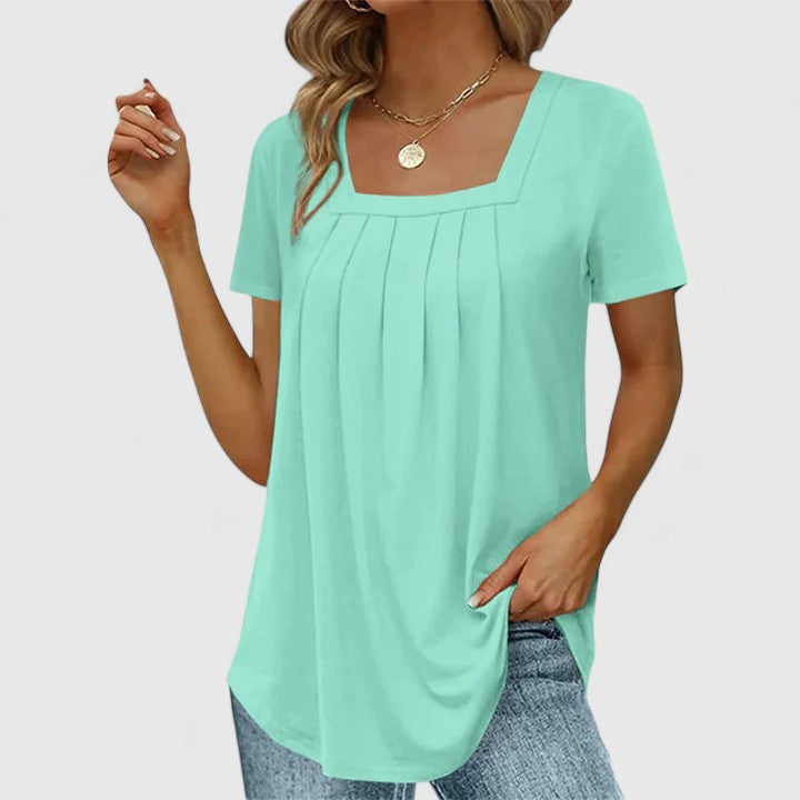 Lenabria Chic Summer Blouse - Effortless, Airy Style for Sunny Days