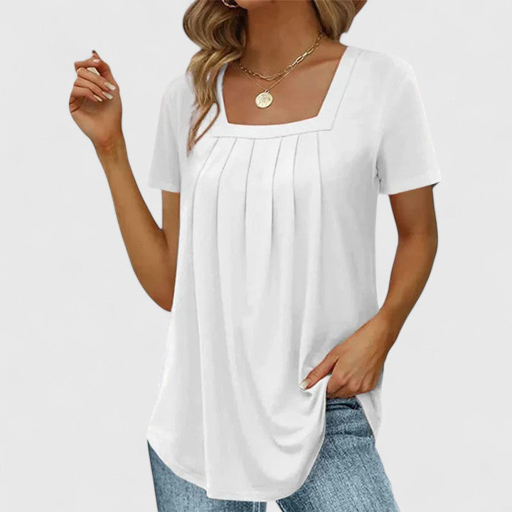 Lenabria Chic Summer Blouse - Effortless, Airy Style for Sunny Days