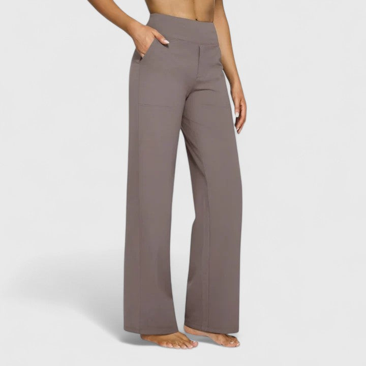 Button Front Women's Trouser – Waist-Defining Fit & Soft Touch Fabric