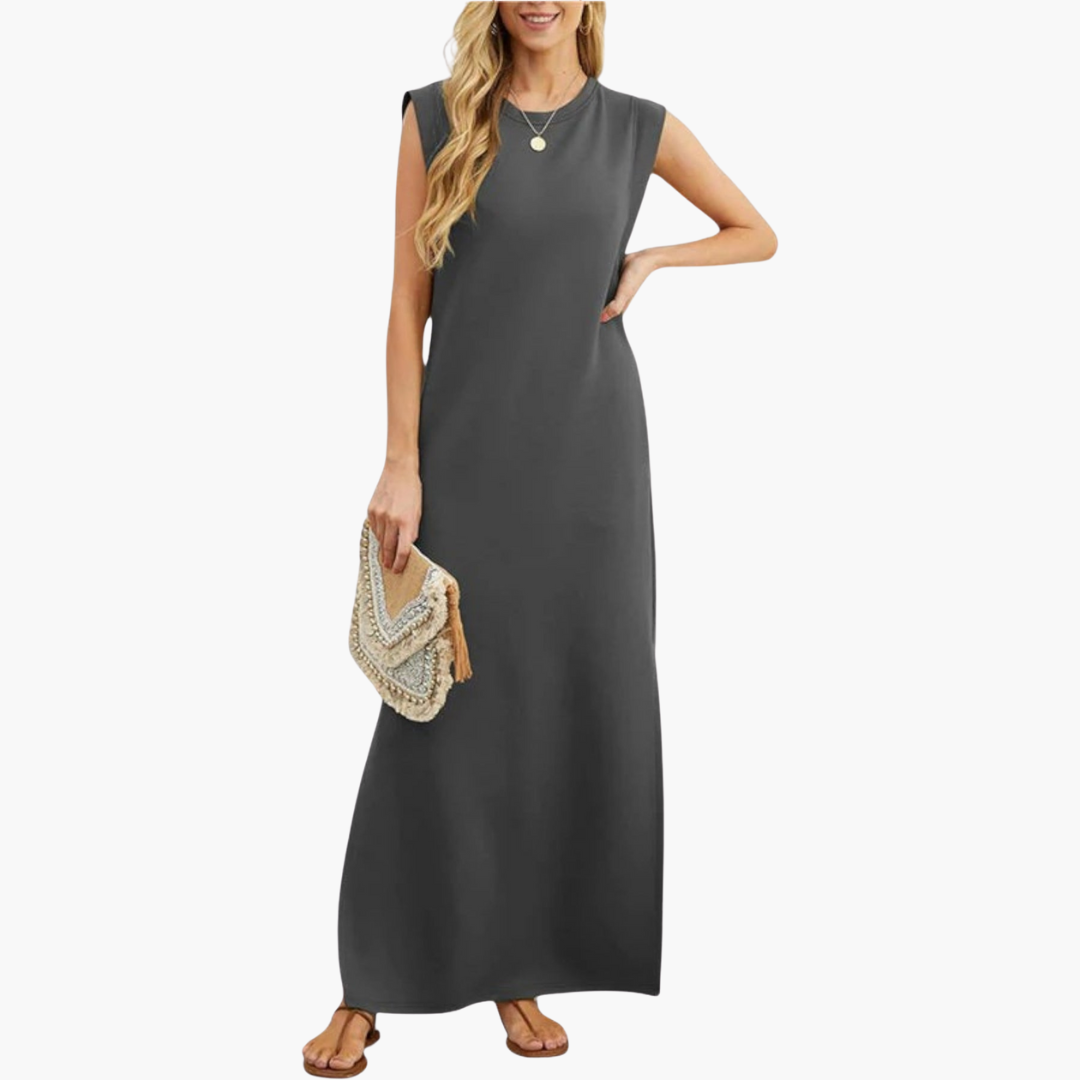 Effortless Wrinkle-Resistant Flowy Maxi Dress