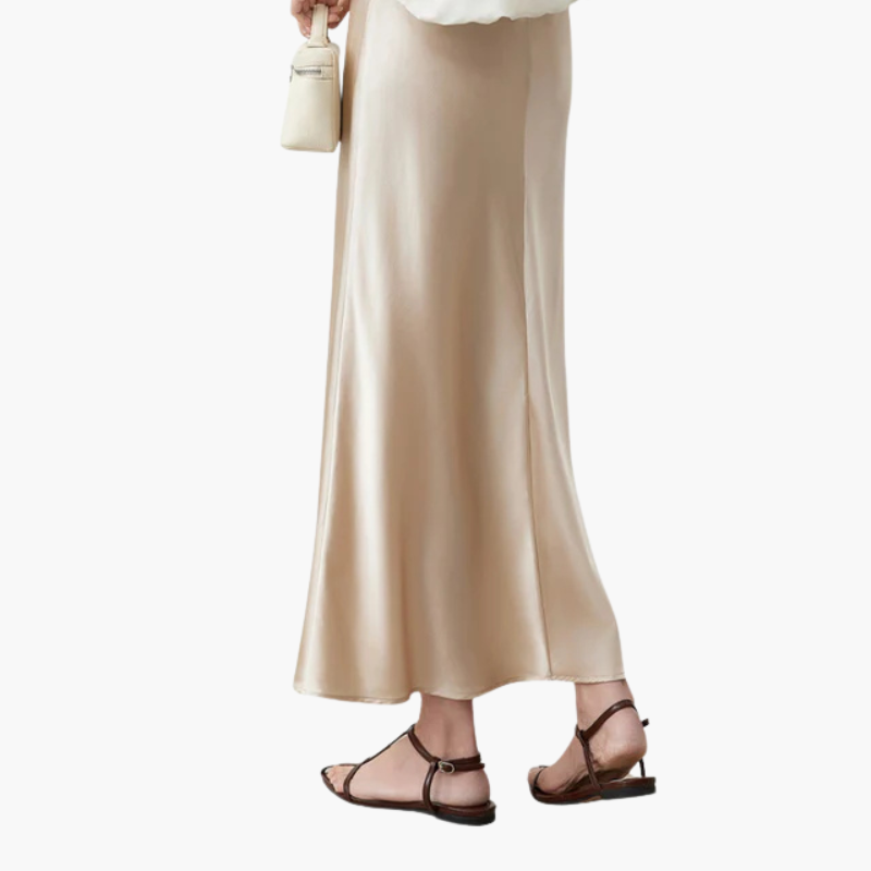 Old Money Silk Skirt - Luxe Silk, Timeless Elegance