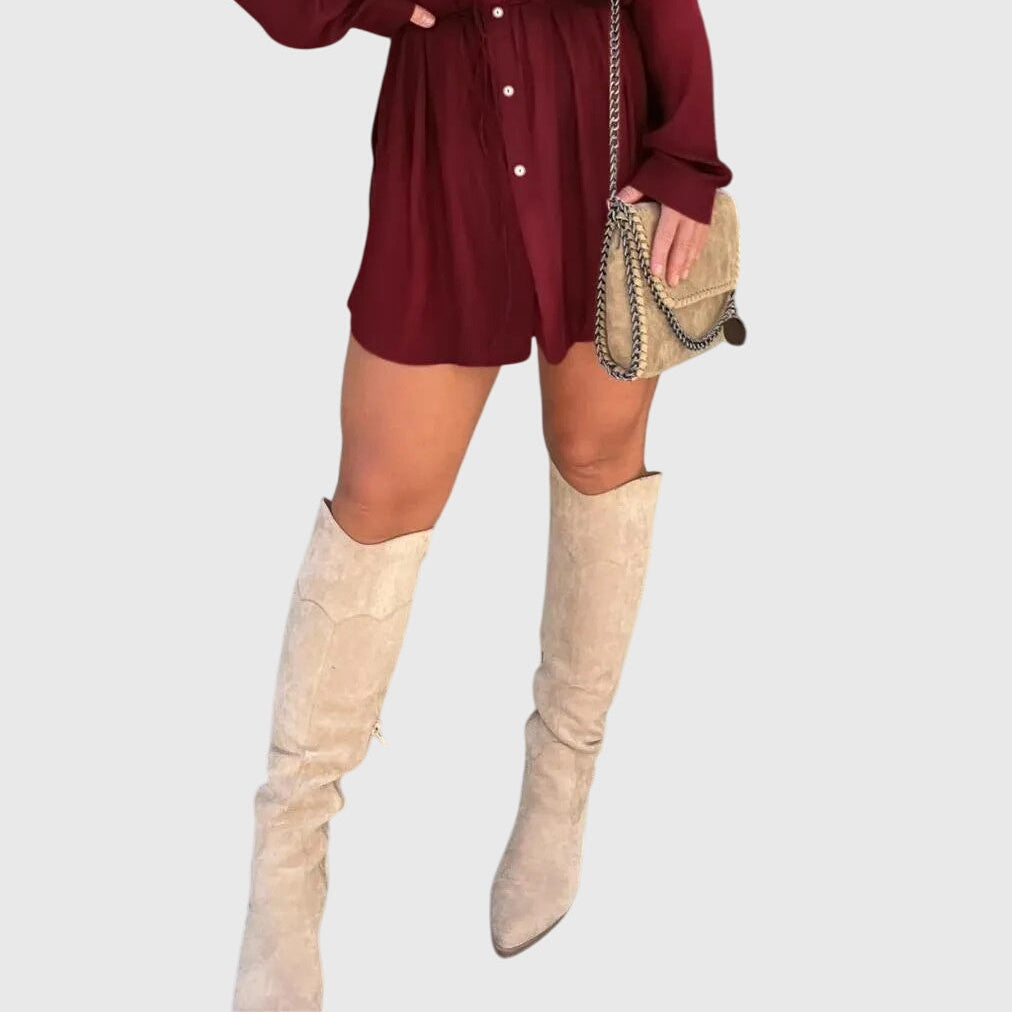 Nova | Effortlessly Elegant Romper Dress for a Polished Look