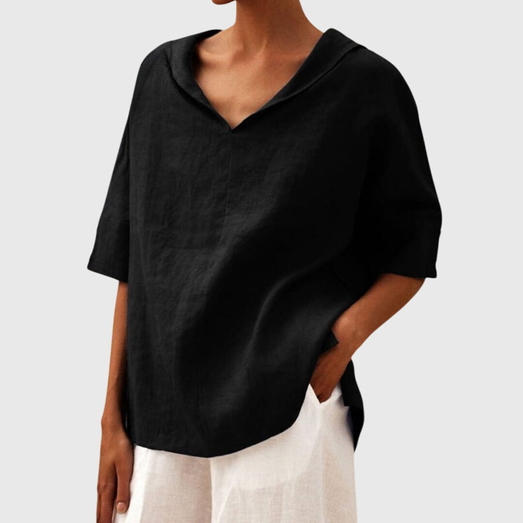 Joanna™ Relaxed-Fit Casual Blouse — Effortless Comfort with Everyday Style