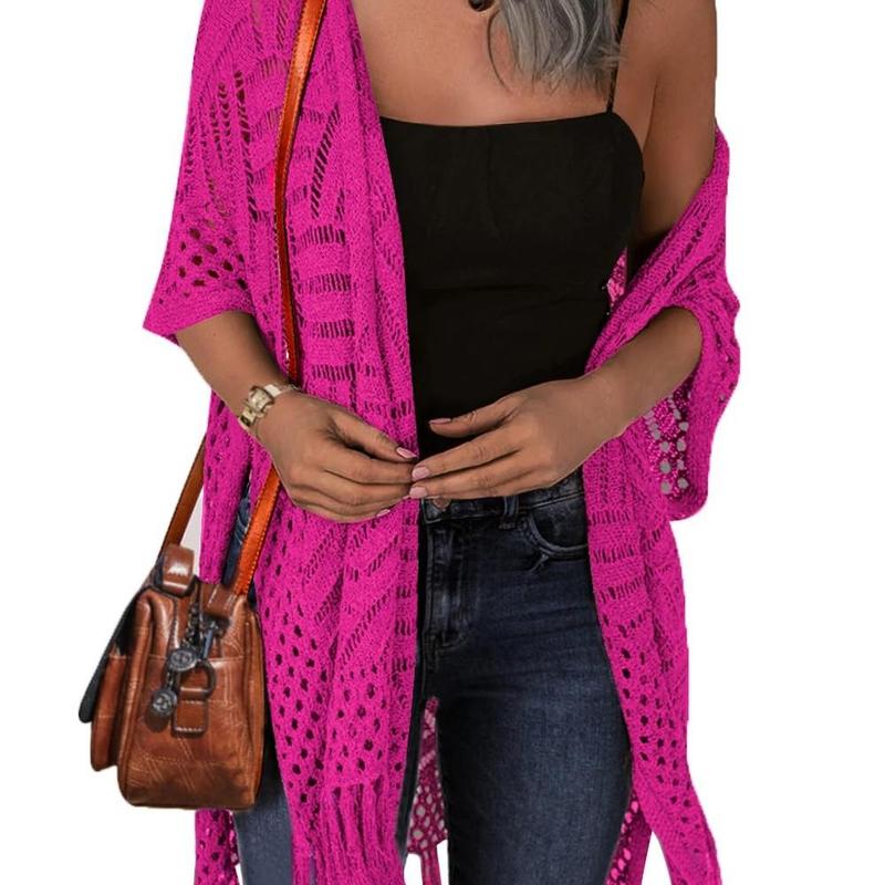 Timeless Cozy Summer Hollow-Out Tassel Outerwear