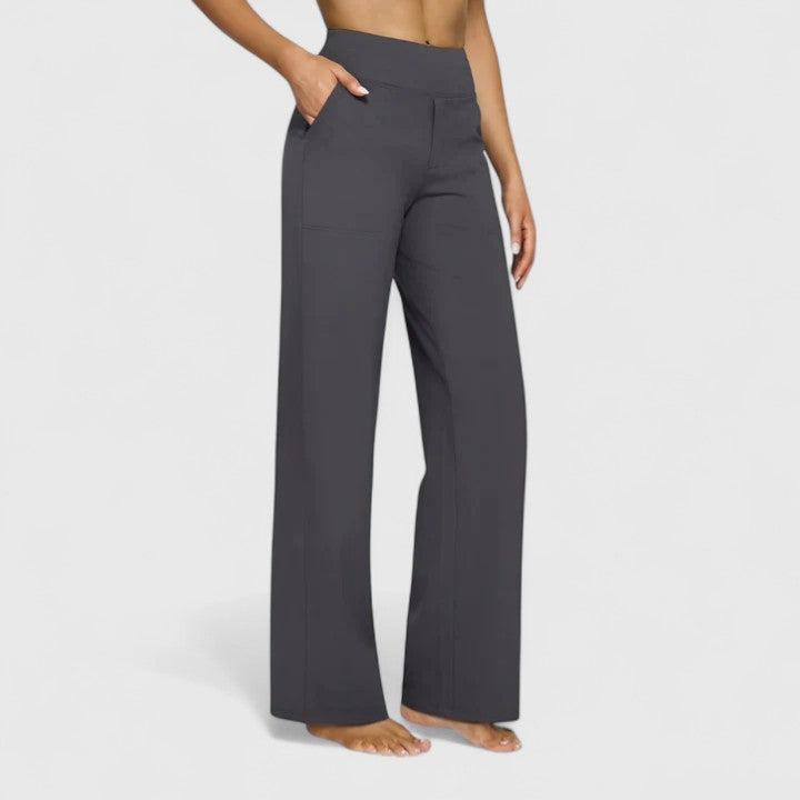 Button Front Women's Trouser – Waist-Defining Fit & Soft Touch Fabric