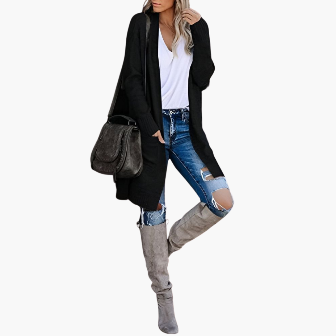 Cozy Casual Knit Cardigan with Pockets