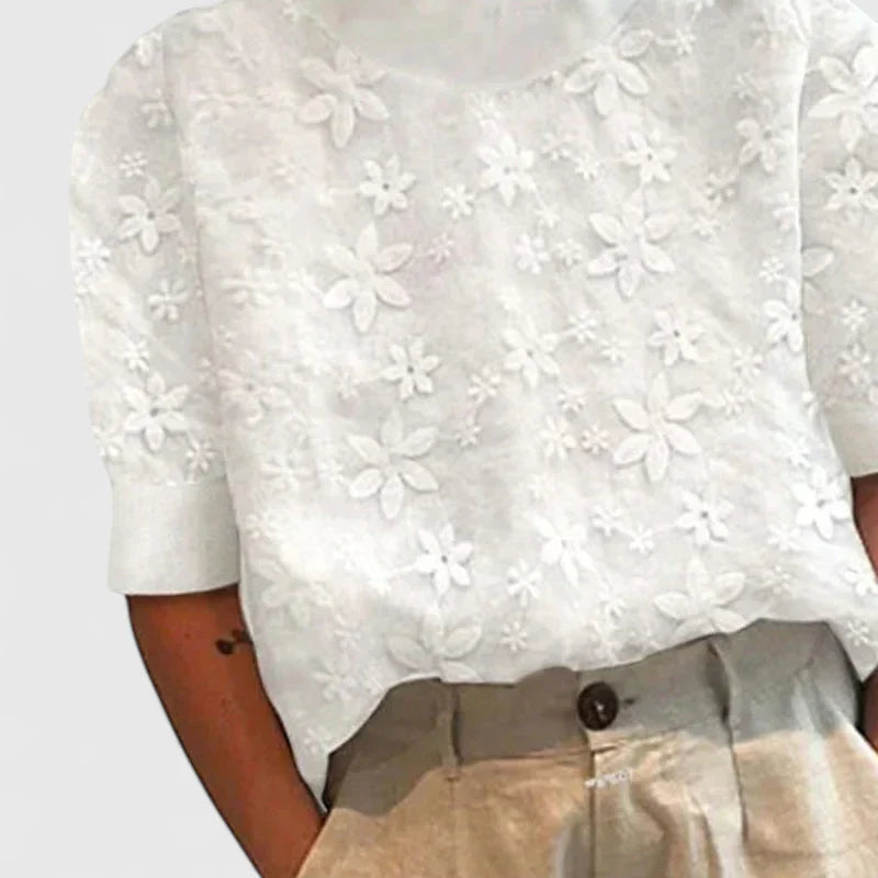 Rosalyetta Chic Elegance Blouse — Timeless Style, Effortless Sophistication