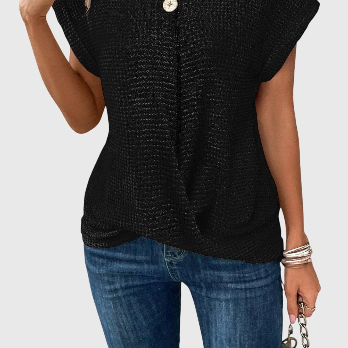 Isa™ Timeless Chic Crew-Neck Blouse