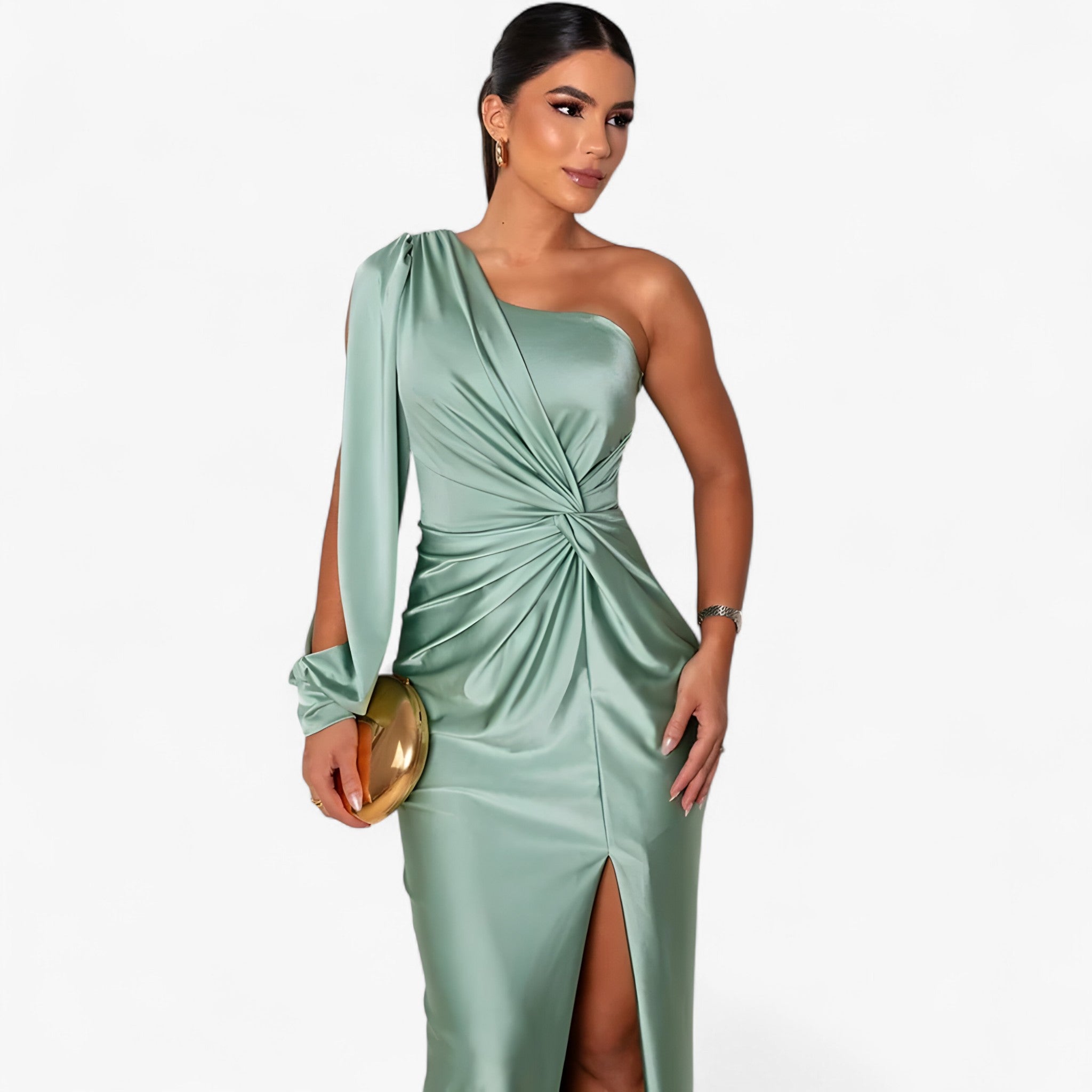 Camilla | Elegant Satin Dress for Women – Glossy and Timeless Style