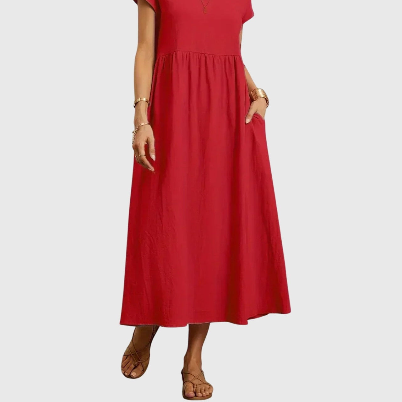 Relaxed Fit Dress – Breathable Fabric & Flattering Silhouette