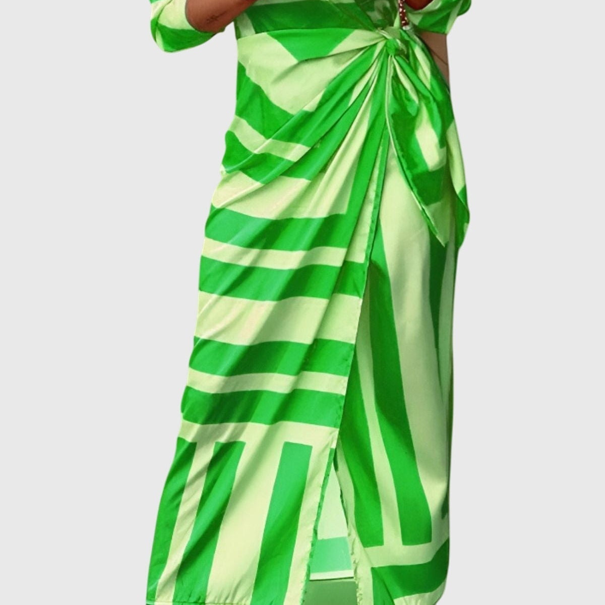 Everly | Elegant Printed Wrap Dress