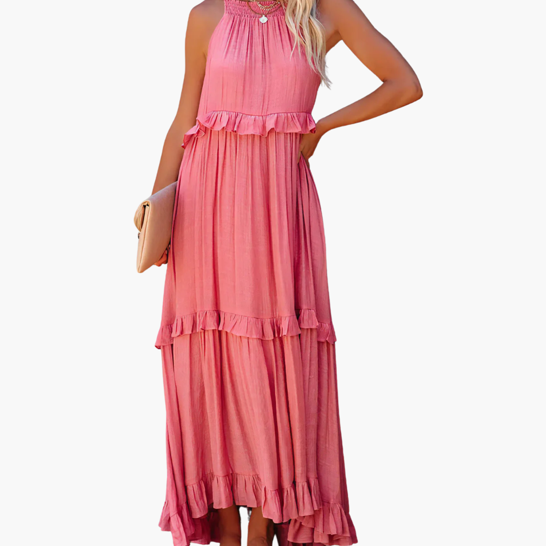 Ruffle Breeze Maxi Dress – Effortlessly Flowy & Feminine
