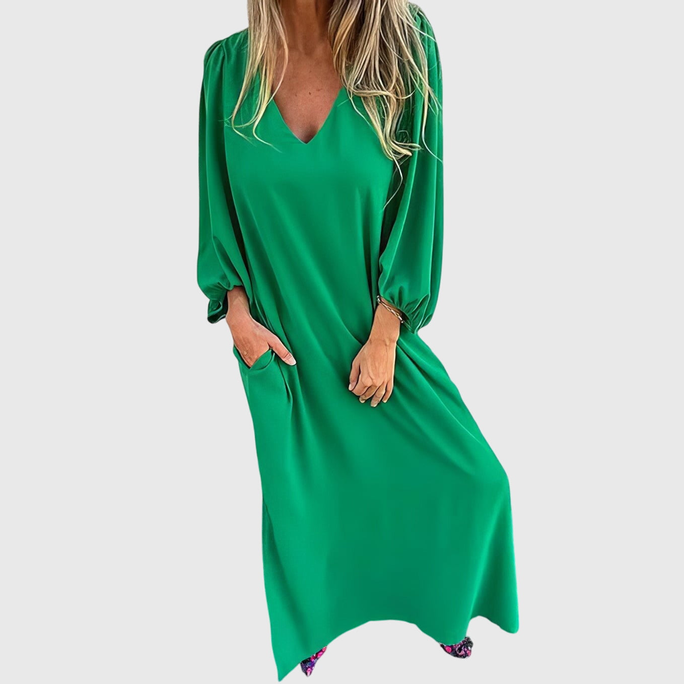 Carol - Boho Maxi Dress with Pockets for Effortless Style