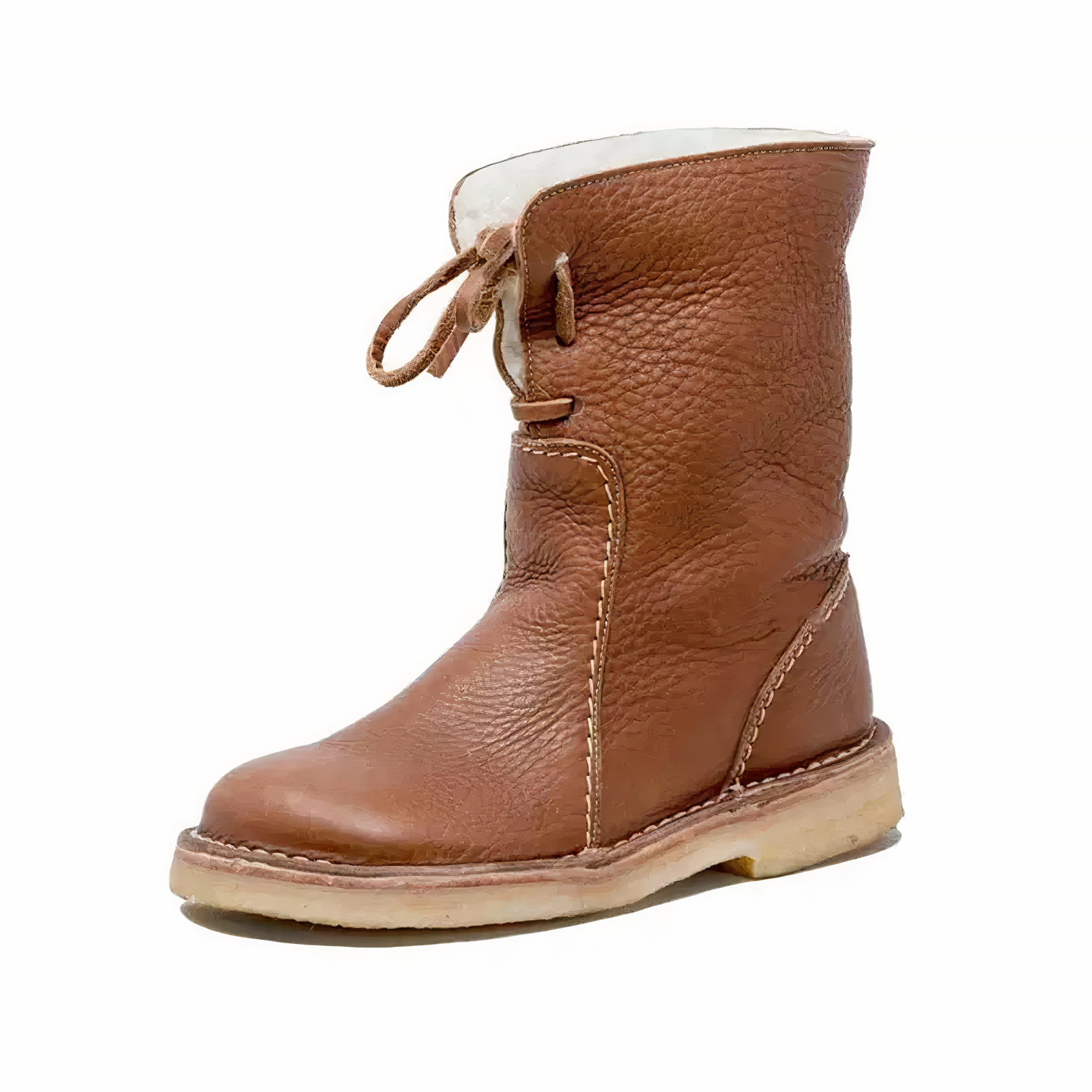 Elegant Women's Casual Leather Mid-Calf Boots for Everyday Style and Comfort