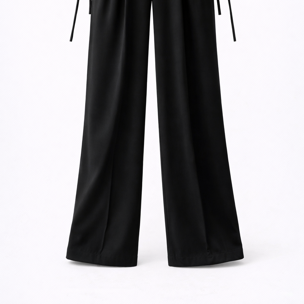 Alina | Wide-leg trousers - High-waisted & retro office style