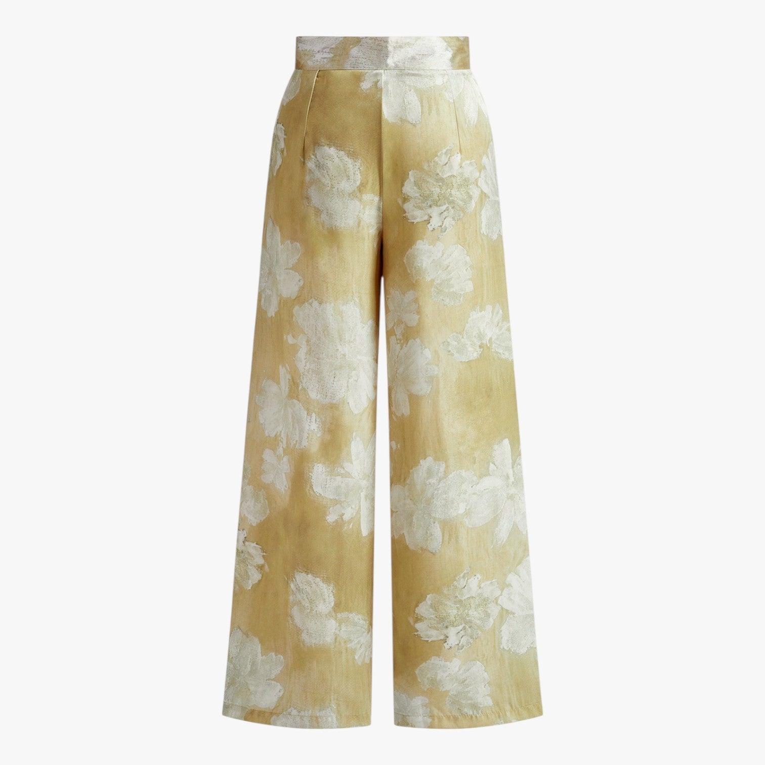 Ysabelle | Straight-leg pants with a romantic floral print