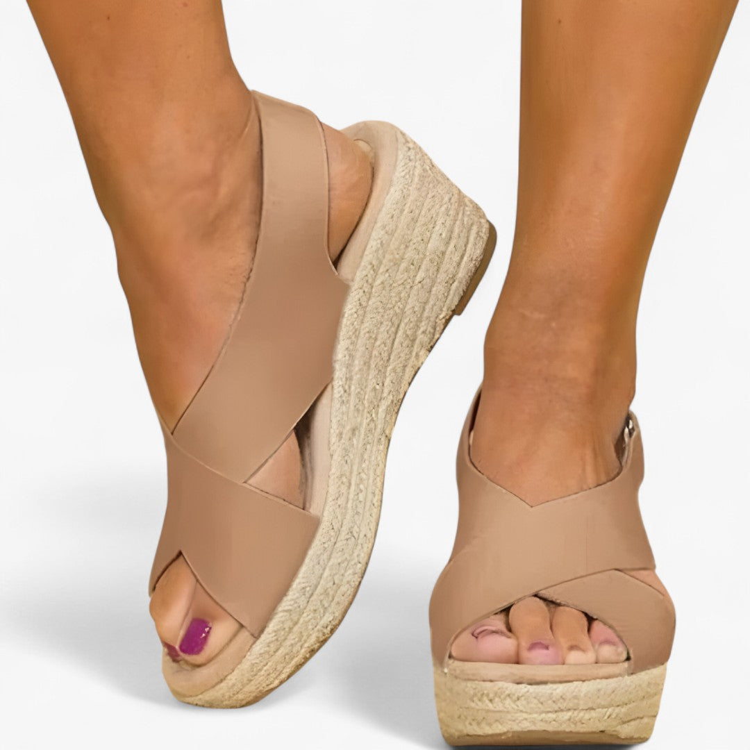 Bianca | Flip-flops with braided heel, stylish