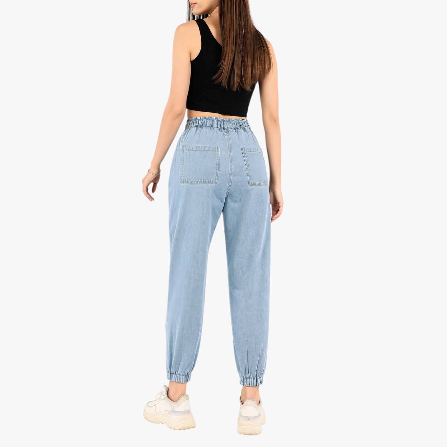 Bridget | Comfort Vintage - Outdoor oversized jeans with an elastic waistband