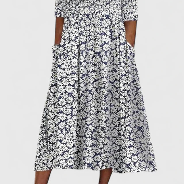 Violethia | Elegant Midi Dress