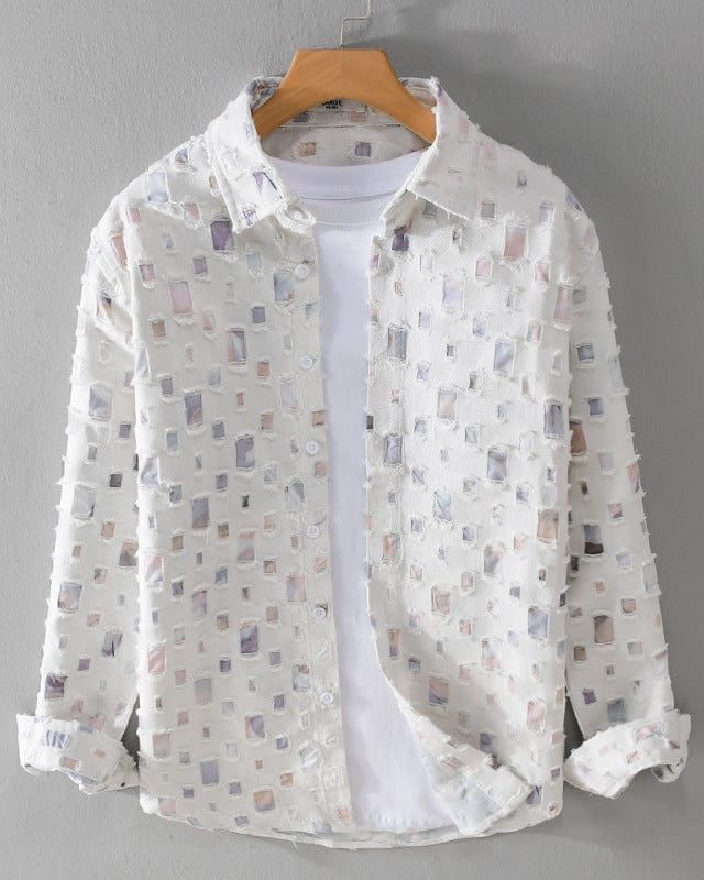 Frayed Fantasia Shirt - Edgy Distressed Style