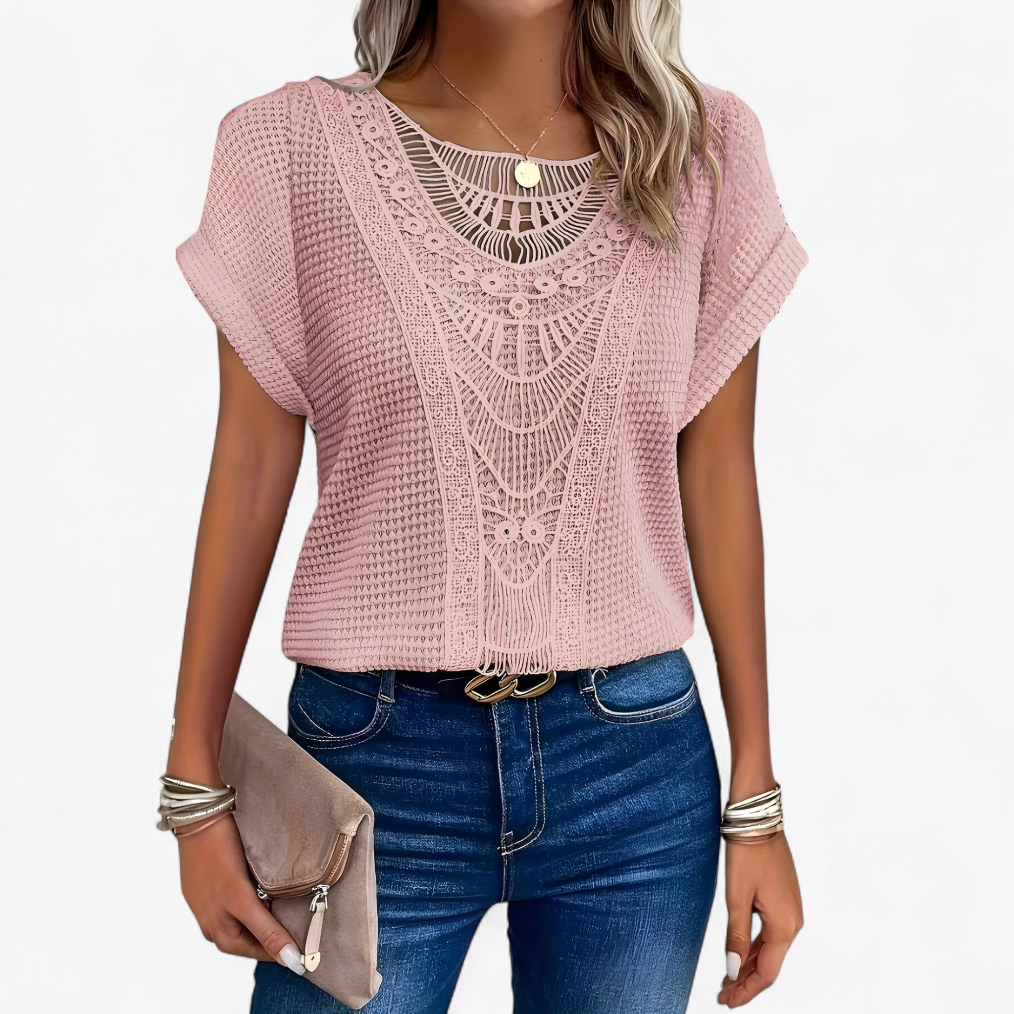 Elise | Chic Blonde Top – Elegance and Style for Everyday Wear and Parties