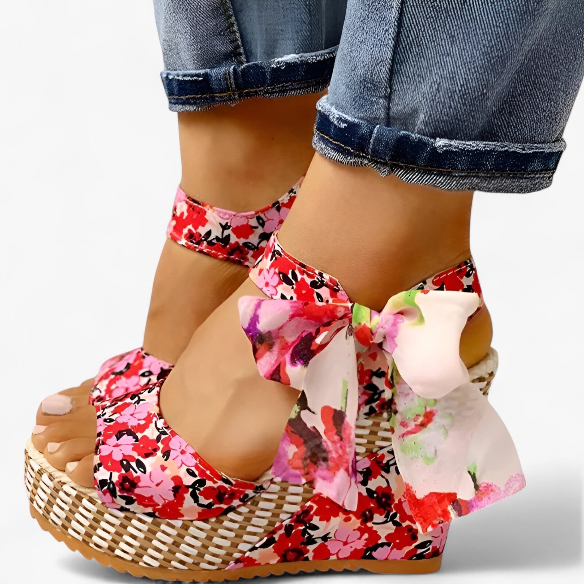 Evangeline | Floral sandals - Elegant and comfortable