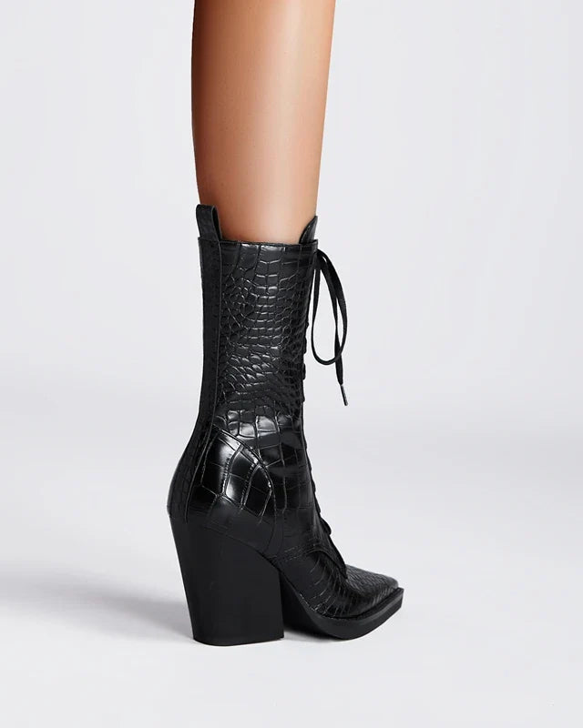 Izzy Ryder Lace-Up Boots for Women | Marlowe 4