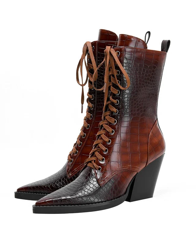 Izzy Ryder Lace-Up Boots for Women | Marlowe 7