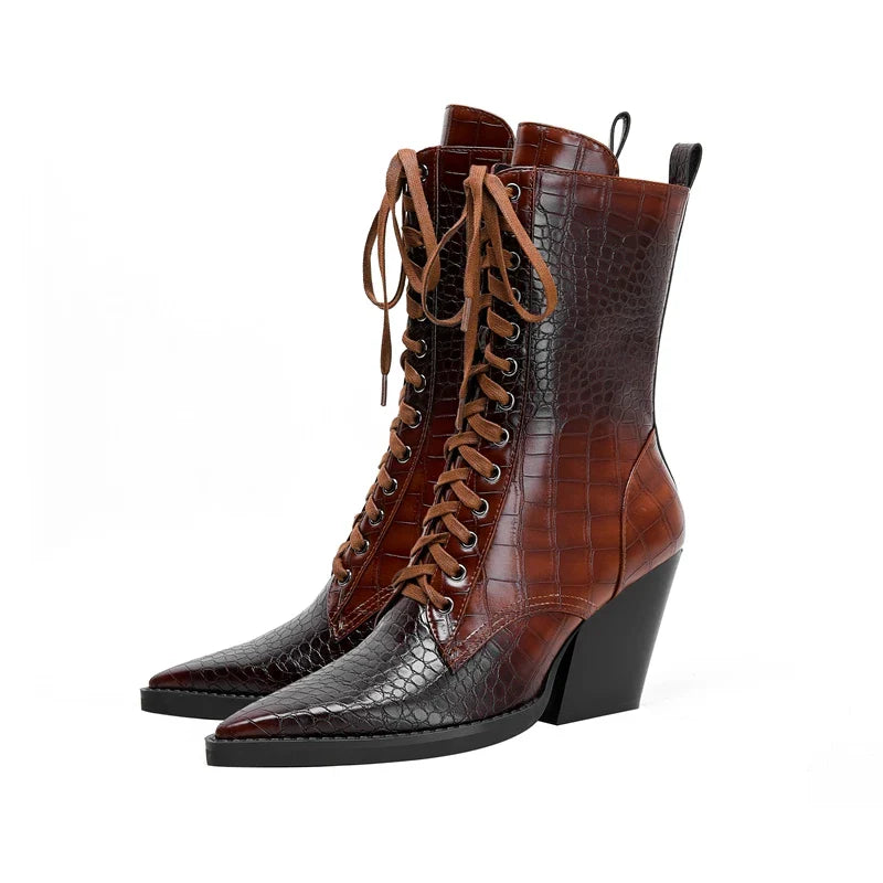 Izzy Ryder Lace-Up Boots for Women | Marlowe 7
