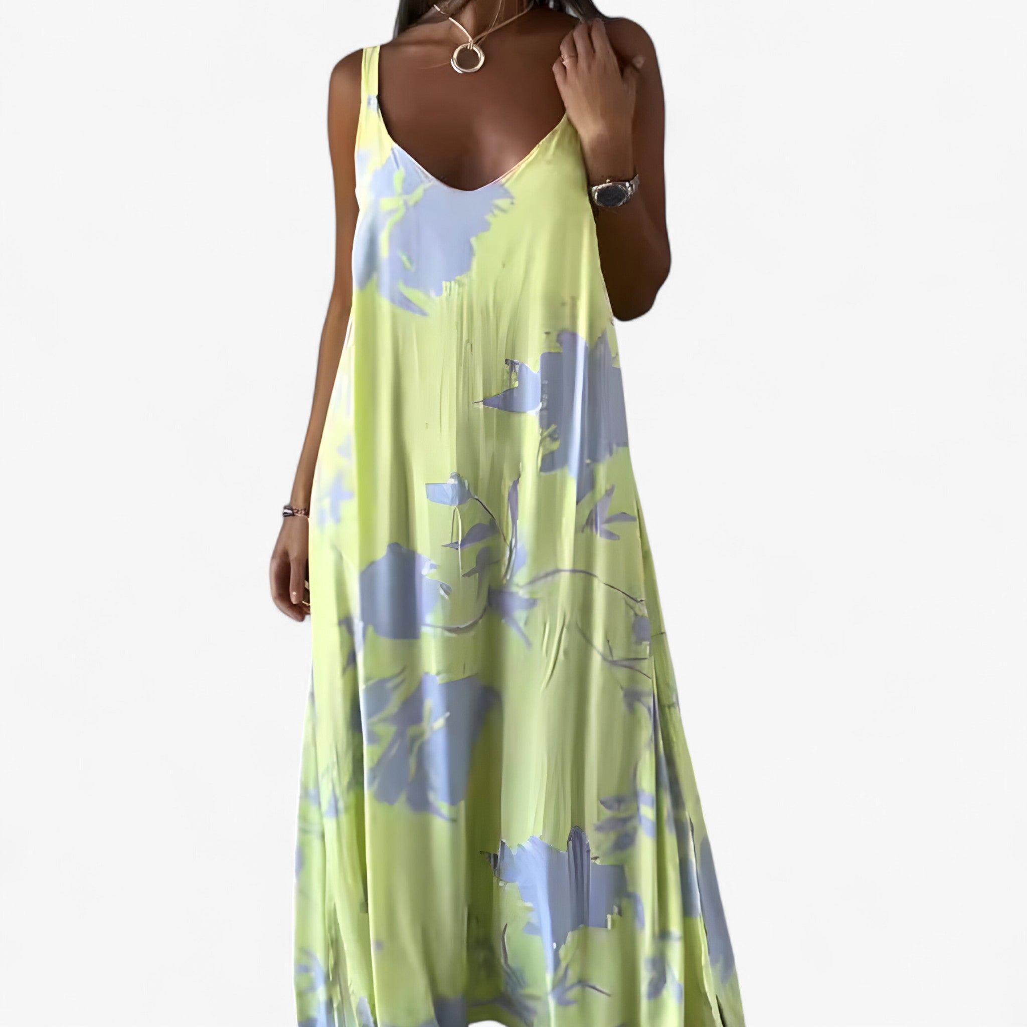 Daniela | Women's Cotton Floral Maxi Dress – Light, comfortable and stylish summer dress