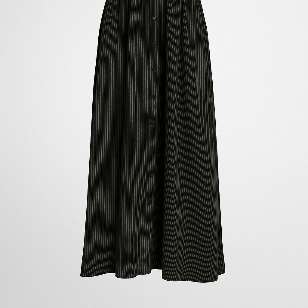 Sophisticated Midi Dress with Convenient Pockets